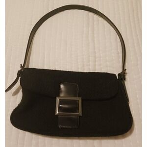 Bechamel Black Wool Purse‎ In EUC